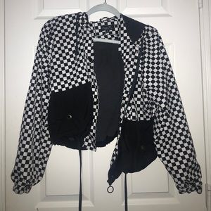 rue 21 checkered thin jacket (windbreaker)